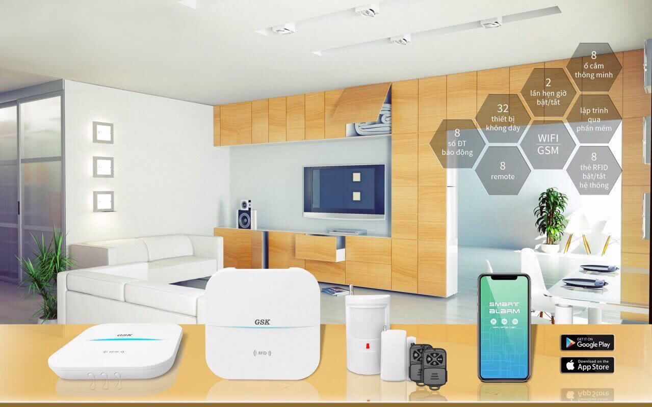 hệ thống báo trộm gsk a5-wifi-cns1