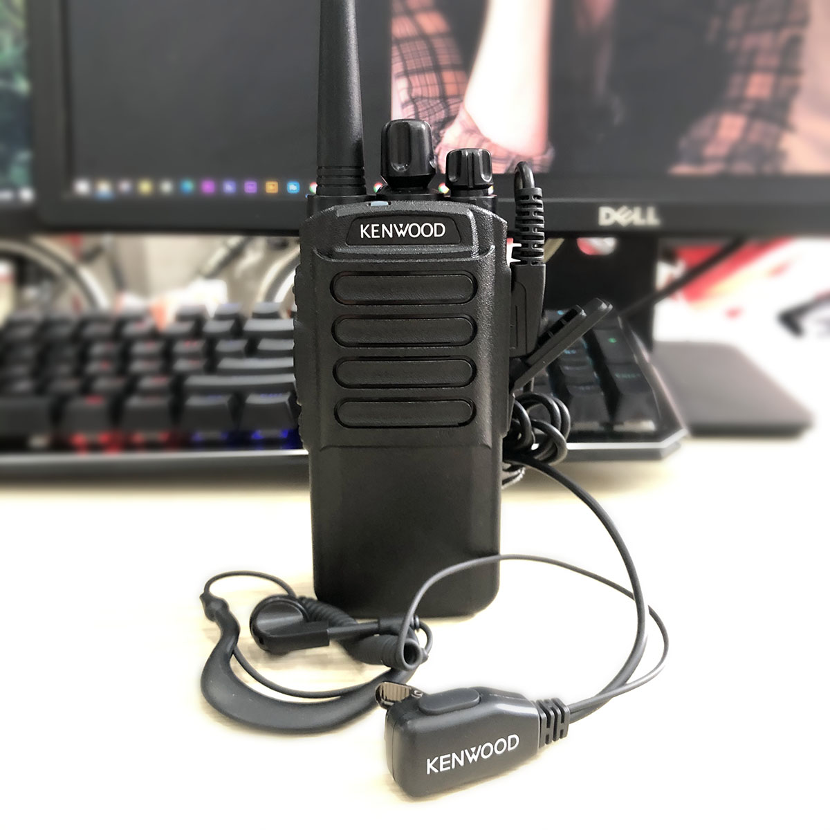 Tai nghe kèm Mic cho bộ đàm Kenwood - Hàng cao cấp - Ảnh 4